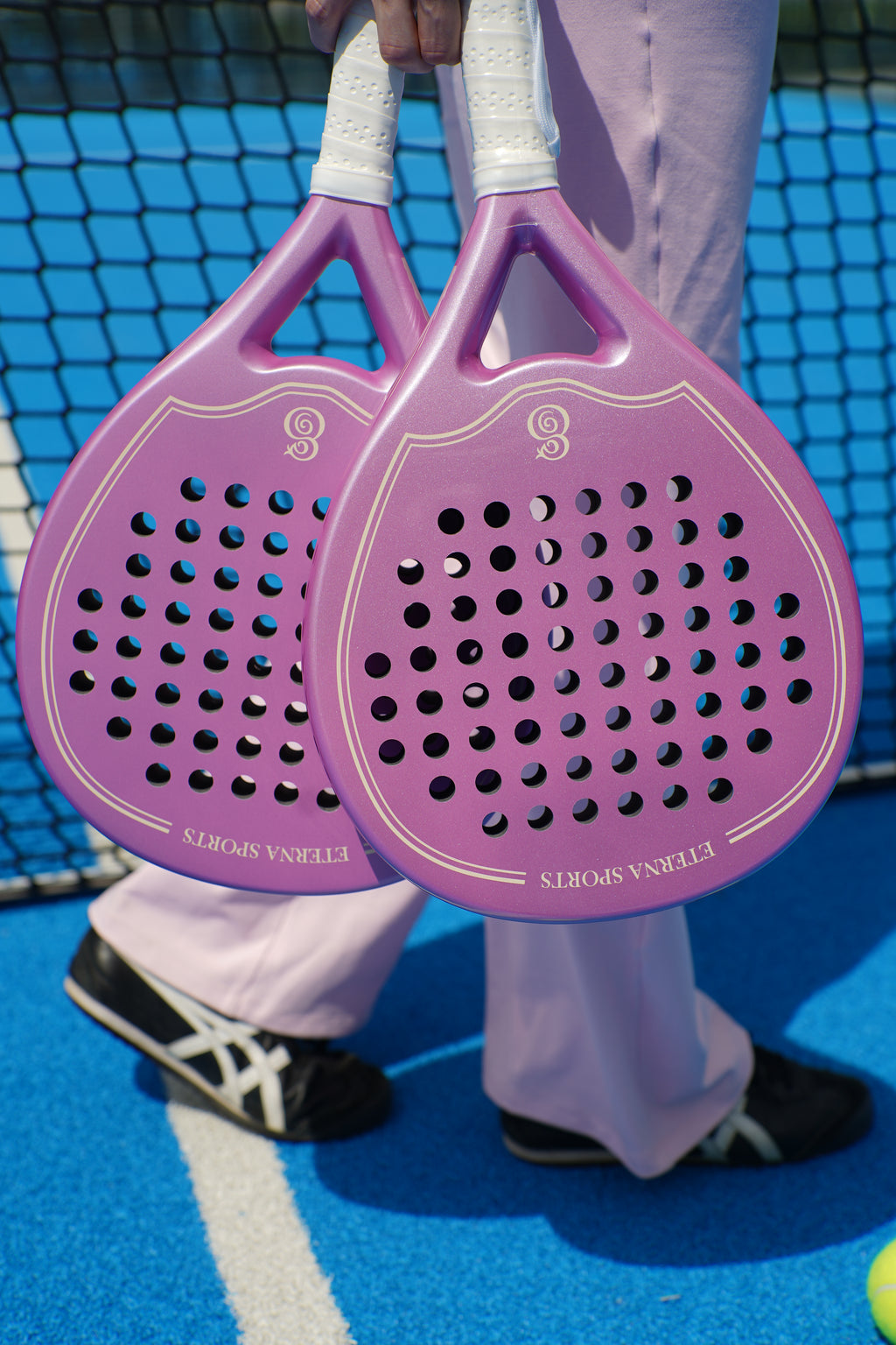 Eterna Sports Miami Rose Matte padel racket, detail