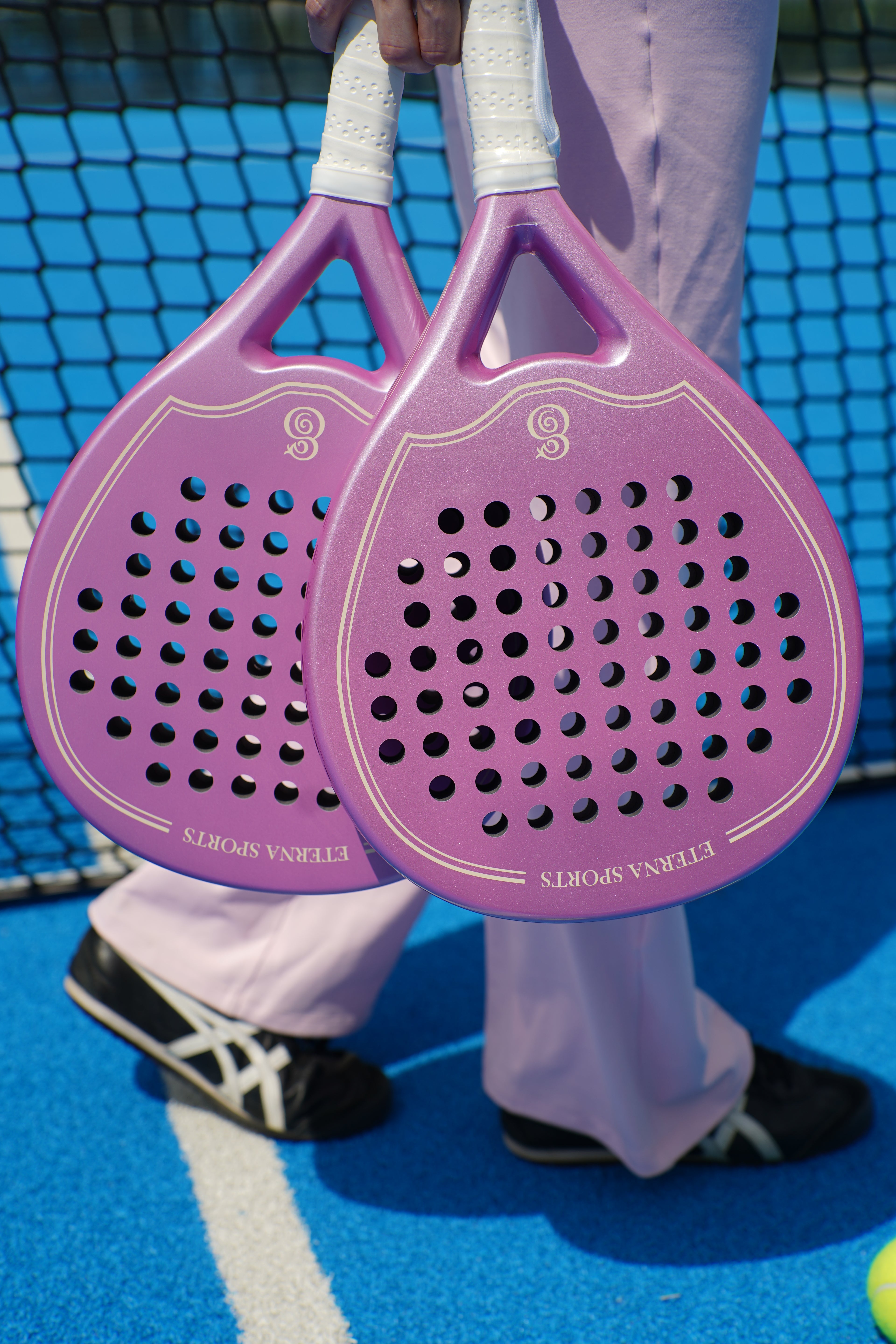 Eterna Sports Miami Rose Matte padel racket, detail