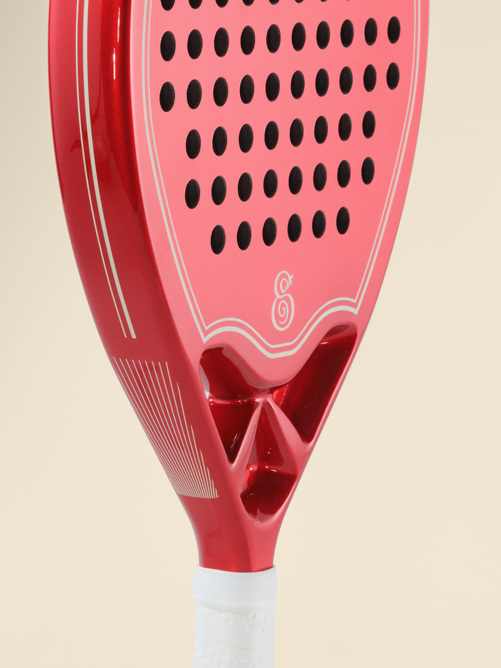 Eterna Sports Monaco Red Matte padel racket, detail 2