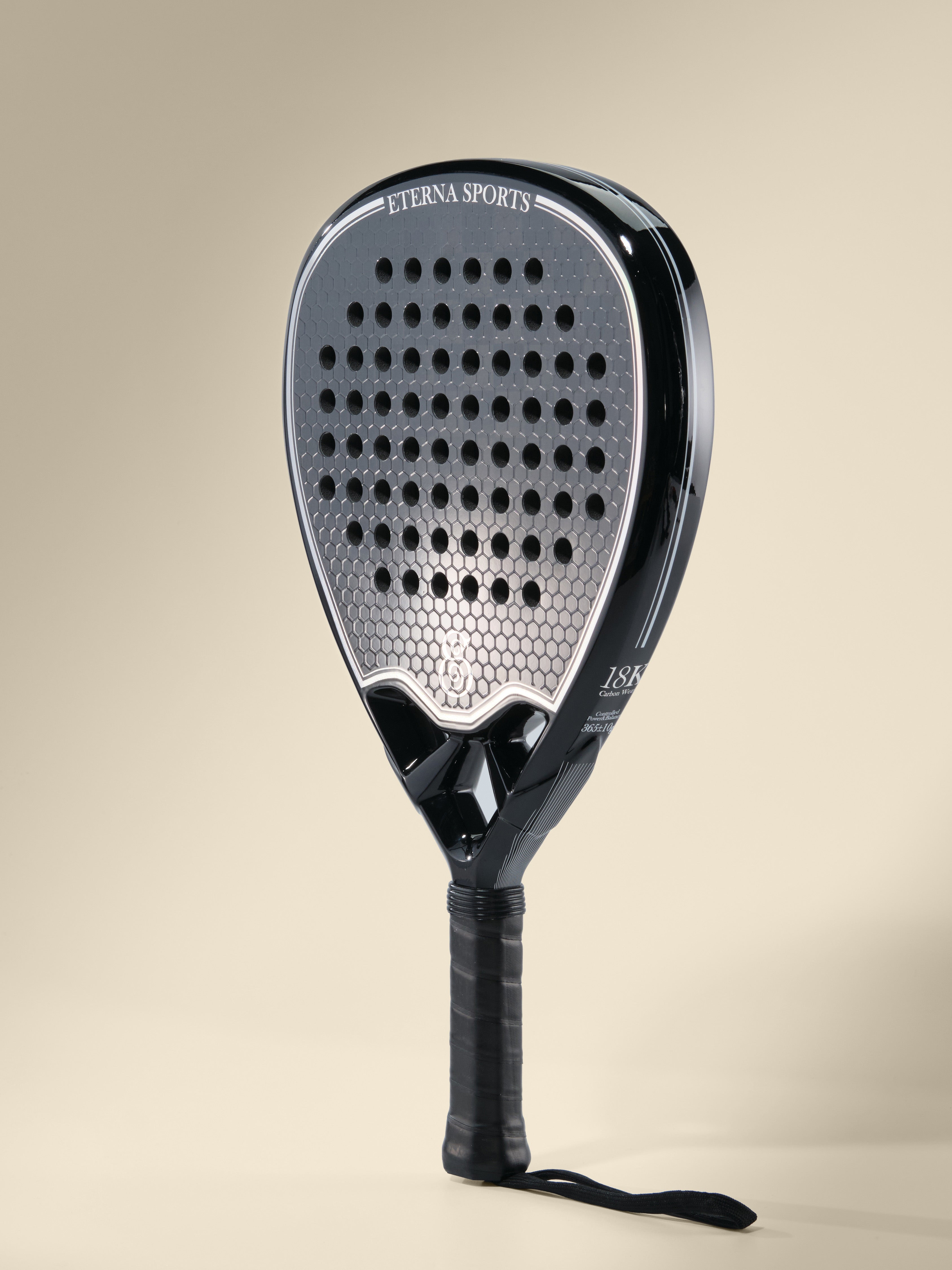Eterna Sports Tribeca Laser Black padel racket, detail 2