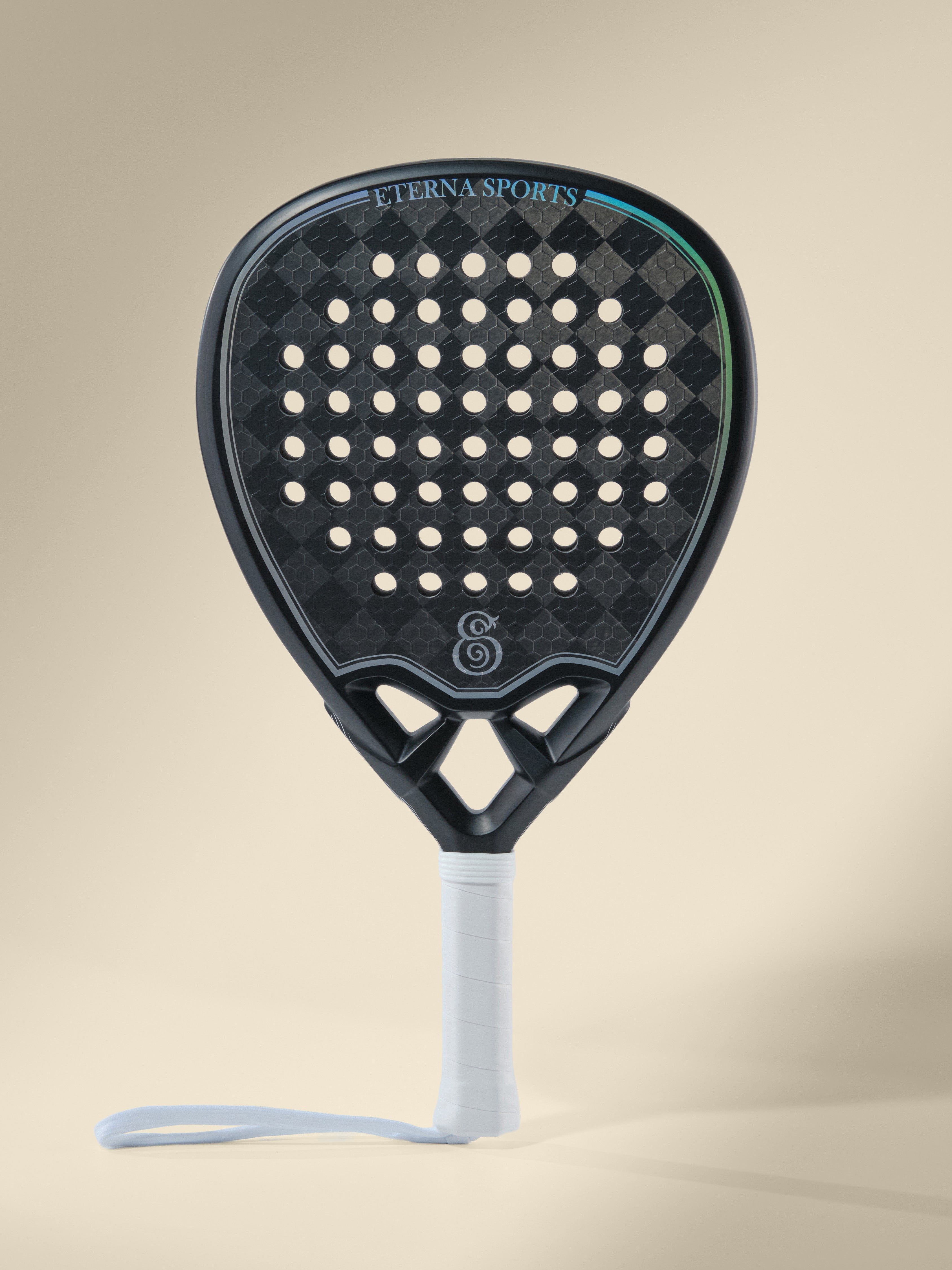 Eterna Sports Tribeca Laser Black Matte padel racket, detail 3