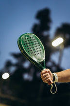 Eterna Sports Bel Air Green Glossy padel racket, on-court 4