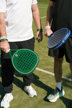 Eterna Sports Bel Air Green Matte padel racket, on-court 1