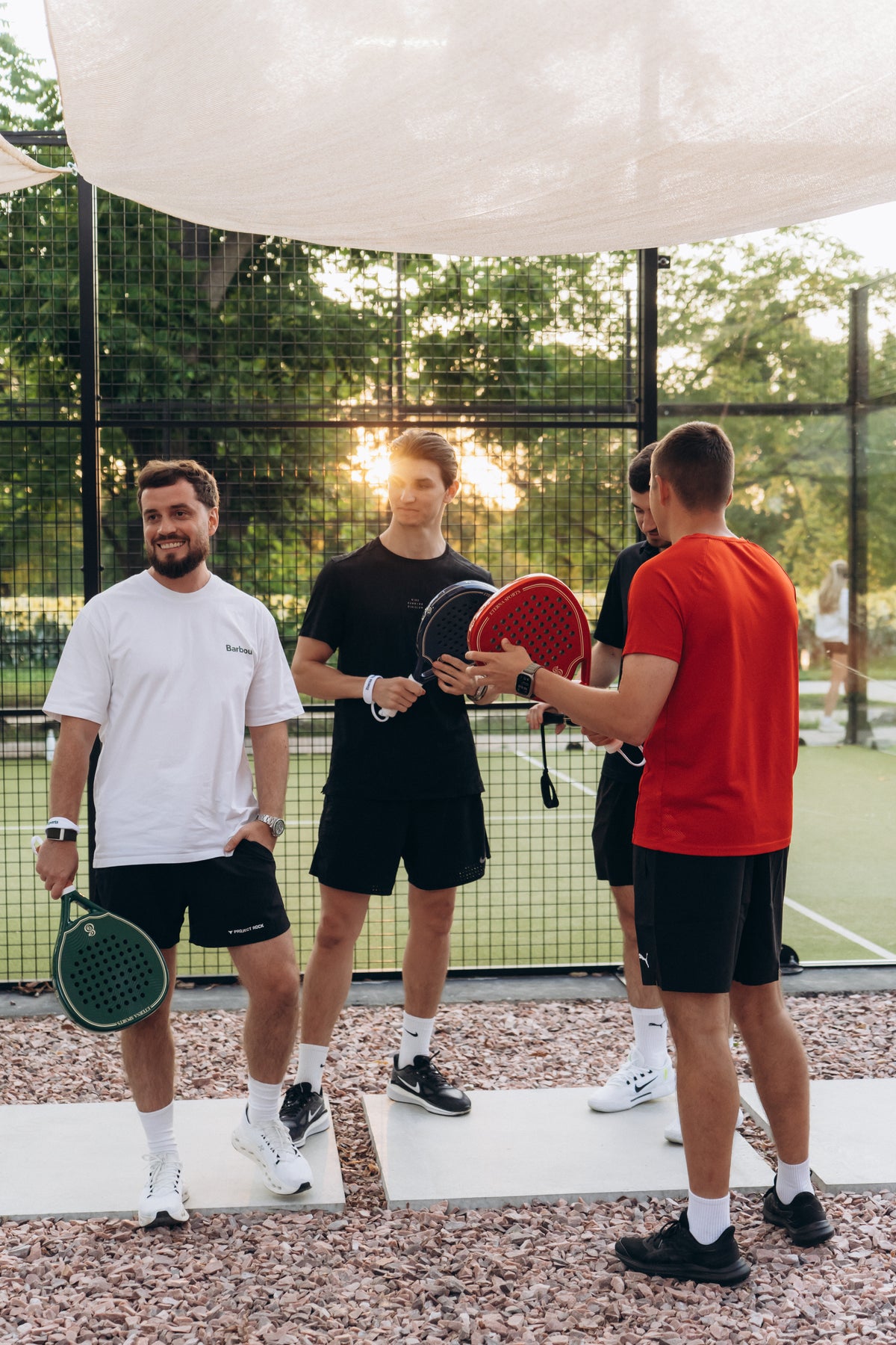 Eterna Sports Monaco Red Glossy padel racket, hero