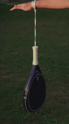 Eterna Sports Soho Blue Glossy padel racket — court play