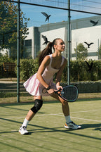 Eterna Sports Tribeca Laser Black Glossy padel racket, on-court 6