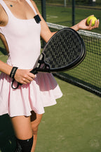 Eterna Sports Tribeca Laser Black Matte padel racket, on-court 2